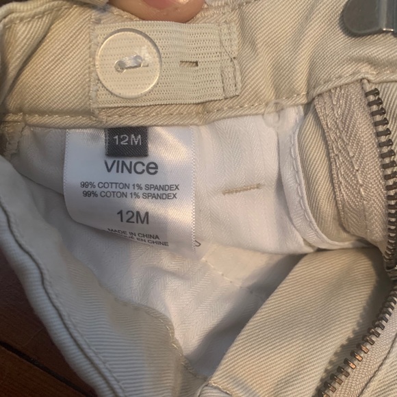 Toddler boy Vince khaki shorts 12m baby - Picture 3 of 4